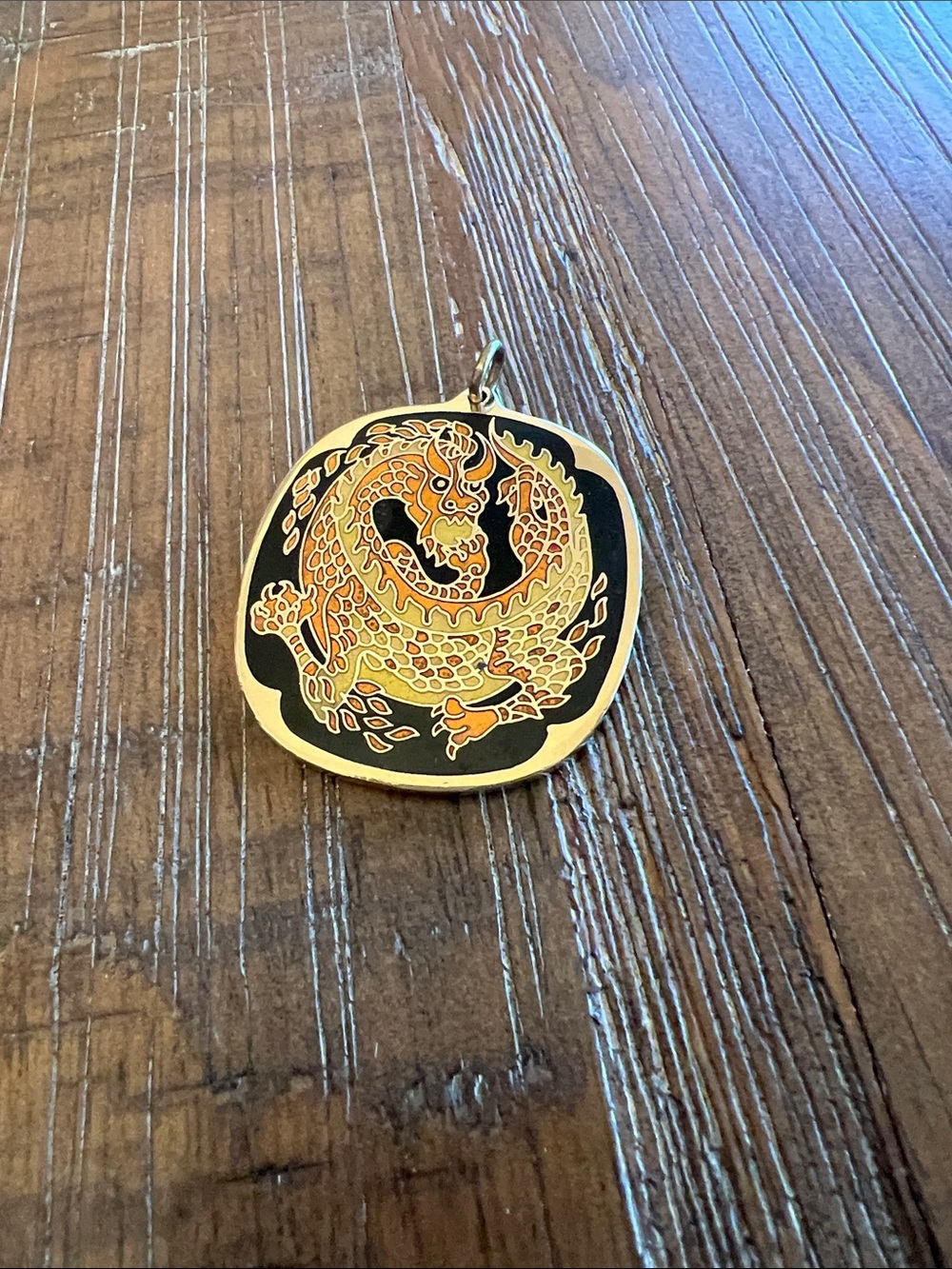 Asian Theme Cloisart Dragon Pendant